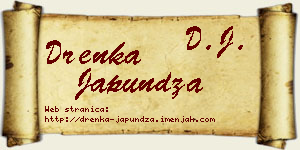 Drenka Japundža vizit kartica
